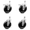 Service Caster 6 Inch Phenolic Wheel Swivel 1/2 Inch Threaded Stem Caster Total Lock Brake, 2PK SCC-TSTTL20S615-PHR-121315-2-S-2 - alternate 1